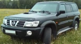 Дефлектор капота (мухобойка) NISSAN Patrol (Y61) с 1997–2004 г.в. (Ниссан Патрол) Вип Тюнинг